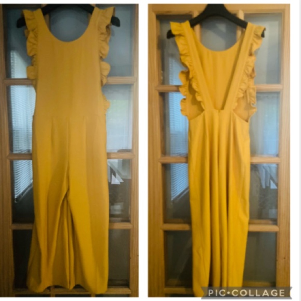 Mustard colored jumpsuit